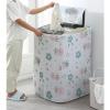 BAMFY Washer and Dryer Covers for The Top Anti-Slip Waterproof Washing Machine Protector Cover for Front Load, Dust-Proof Top Cover for Home Kitchen Laundry Room(60 * 63 * 87,FLIP-TOP_C) view 3