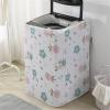 BAMFY Washer and Dryer Covers for The Top Anti-Slip Waterproof Washing Machine Protector Cover for Front Load, Dust-Proof Top Cover for Home Kitchen Laundry Room(60 * 63 * 87,FLIP-TOP_C) view 4