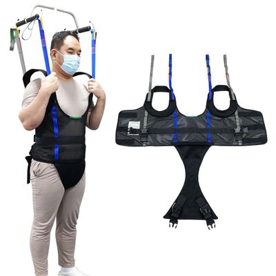 Ehucon Comfort Padded Patient Lift Walking Sling,Portable Standing Harness to People/Handicap for Ambulating Support Training,500 lbs Safety Loading (Black, Extra Large)