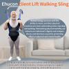 Ehucon Comfort Padded Patient Lift Walking Sling,Portable Standing Harness to People/Handicap for Ambulating Support Training,500 lbs Safety Loading (Black, Extra Large) view 2