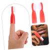 Beavorty 20pcs Prison Finger Cots Portable Mini Soft Bristle Oral Cleaning Brush Tool for Teeth Bulk Supplies for Travel and Household Use view 4
