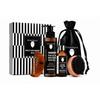UrbanMooch 4 in 1 Beard Grooming Kit for Men | Anniversary, Birthday, Valentine Gift for Boyfriend, Husband | Charcoal Face & Beard Wash, Powerful Beard Growth Oil, Boar Bristle Beard Brush & Wooden view 1