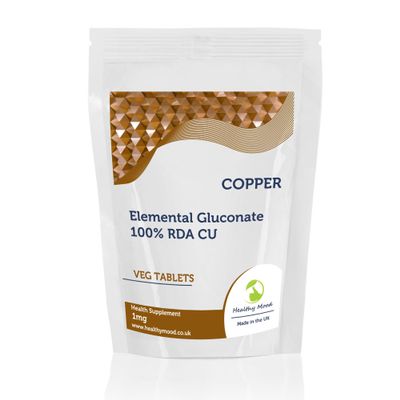 Copper 1mg 250 Tablets Essential Mineral Supplement for Energy, Immunity & Connective Tissue Support