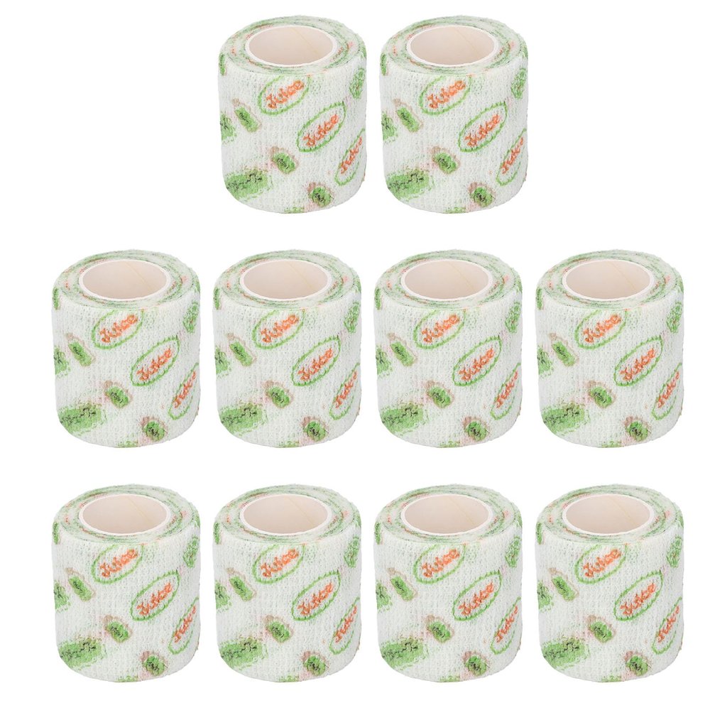 10Pcs Pet Vet Wrap Self Adhesive Tape Self Adhesive Cohesive Bandage Pet Self Adherent Bandages Tape for Sports Stretch Tape for Wrist Ankle (5cm)