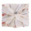 Mikinona Japanese Style Bento Wrapping Cloth 100% Cotton Beige Handkerchief Square Wrapping Fabric, Practical and Convenient to Carry for Lunch Box Packing and Tablecloth Use view 1