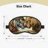 Tiger and Lion Printed Sleep Black Edge Eye Mask, with Good Shading Effect, is an Ideal Choice for Travel, Meditation, Etc view 4