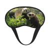 Wildlife Ferret Printed Sleep Black Edge Eye Mask, with Good Shading Effect, is an Ideal Choice for Travel, Meditation, Etc view 1