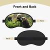 Wildlife Ferret Printed Sleep Black Edge Eye Mask, with Good Shading Effect, is an Ideal Choice for Travel, Meditation, Etc view 2