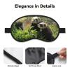 Wildlife Ferret Printed Sleep Black Edge Eye Mask, with Good Shading Effect, is an Ideal Choice for Travel, Meditation, Etc view 3