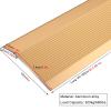 Extra Wide 10cm Floor Transition Strip Gold Carpet to Wood Threshold Door Bar Long 110cm Entry Ramp for Home Walkers view 3