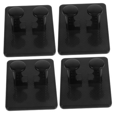 Baluue 4pcs Cosmetic Storage Rack Extra Strong Sticky Hooks Holder for Home Bathroom
