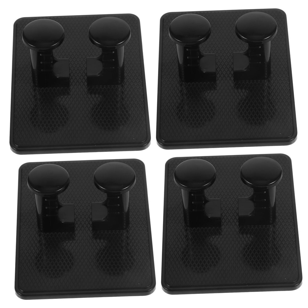 Baluue 4pcs Cosmetic Storage Rack Extra Strong Sticky Hooks Holder for Home Bathroom