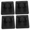 Baluue 4pcs Cosmetic Storage Rack Extra Strong Sticky Hooks Holder for Home Bathroom view 1