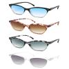 MODFANS 4-Pack Reading Glasses Women Sun Glasses Blue Light Blocking Fashion Pattern Design Comfort Spring Hinges Included Pouch view 1
