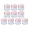 10 Pcs Empty Cosmetic Containers Glass Cream Jar for Lip Balm Eye Shadow Lotion 50g view 1
