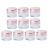 10 Pcs Empty Cosmetic Containers Glass Cream Jar for Lip Balm Eye Shadow Lotion 50g view 2