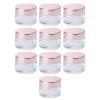 10 Pcs Empty Cosmetic Containers Glass Cream Jar for Lip Balm Eye Shadow Lotion 50g view 4