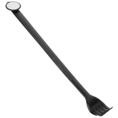 Healvian Portable Extendable Back Scratcher with Comfortable Plastic Handle for Easy Use, for Business Trips and Relaxation, Black Massage Tool for Back Scratching
