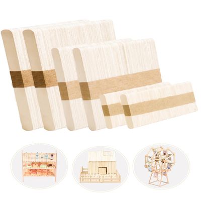 Popsicle Sticks for Crafts Ice Cream Sticks Craft Sticks Bulk 300 Pcs, 3 Mixed Sizes