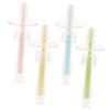 VINTORKY 4pcs Baby Toothbrush Silicone Infant Toothbrushes with Suction Base Soft Bristles Light Weight Safe for Toddlers Oral Care view 1