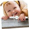 VINTORKY 4pcs Baby Toothbrush Silicone Infant Toothbrushes with Suction Base Soft Bristles Light Weight Safe for Toddlers Oral Care view 2
