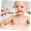 VINTORKY 4pcs Baby Toothbrush Silicone Infant Toothbrushes with Suction Base Soft Bristles Light Weight Safe for Toddlers Oral Care view 3