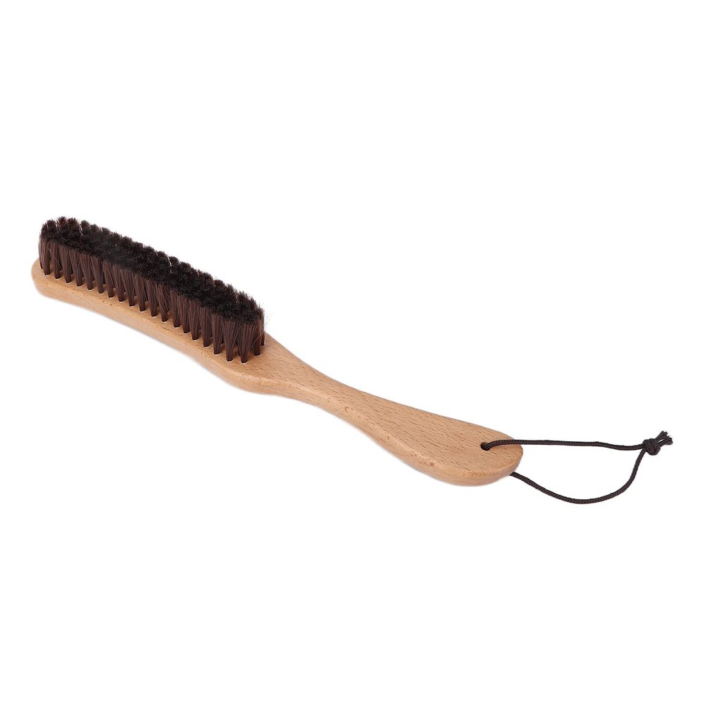 Effective Clothes Brush with Wooden Handle for Antistatic Lint & Hair Removal Suitable for Sweaters Garments and Furniture - Easy to Use Fabric and Garment Brush