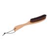 Effective Clothes Brush with Wooden Handle for Antistatic Lint & Hair Removal Suitable for Sweaters Garments and Furniture - Easy to Use Fabric and Garment Brush view 2