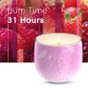 Glade Jar Candle, Scented Candle Infused with Essential Oils, Up to 31 Hour Burn Time, Vibrant Raspberries, 120g view 3