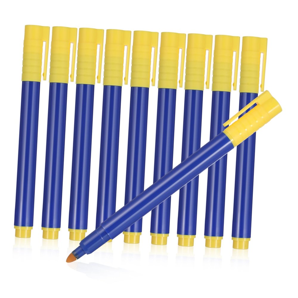 GOOHOCHY 10 Pcs Money Detector Pens with Light Mine, Cash Checker Pen for Business and Restaurant Use, Pp Blue, Comfortable Grip, Resistant to Fading