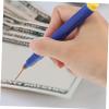 GOOHOCHY 10 Pcs Money Detector Pens with Light Mine, Cash Checker Pen for Business and Restaurant Use, Pp Blue, Comfortable Grip, Resistant to Fading view 4
