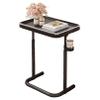 Adjustable Tray Table with Cup Holder and Liftable Top, Large Laptop Desk, Couch Desk, Side Tables and Gaming Desk, Portable Tray for Eating on Couches, Chairs, Recliners view 1