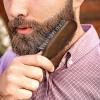 Beard Brush, 100% Real Wild Boar Bristle Walnut Wood Beard & Mustache Comb Brush for Mens Beard Grooming and Care, Gift for Men to Straighten and Promote Beard Growth view 2