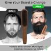 Beard Brush, 100% Real Wild Boar Bristle Walnut Wood Beard & Mustache Comb Brush for Mens Beard Grooming and Care, Gift for Men to Straighten and Promote Beard Growth view 4