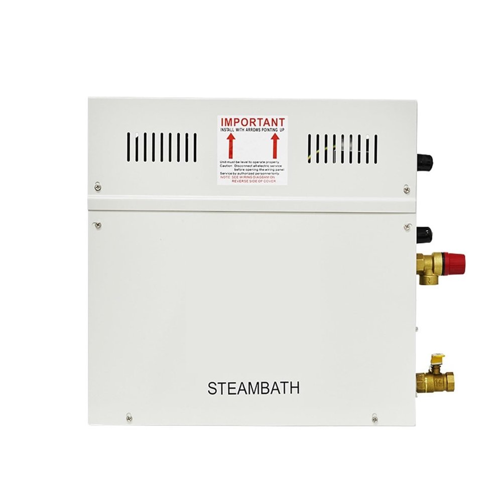 Bathroom Sauna Machine Self-draining Steam Generator Commercial Wet Steam Machine Electric Heating Steam Machine Fumigation Machine Sauna Room Equipment for Shower in Home Steam Room Shower(ST-135,15K