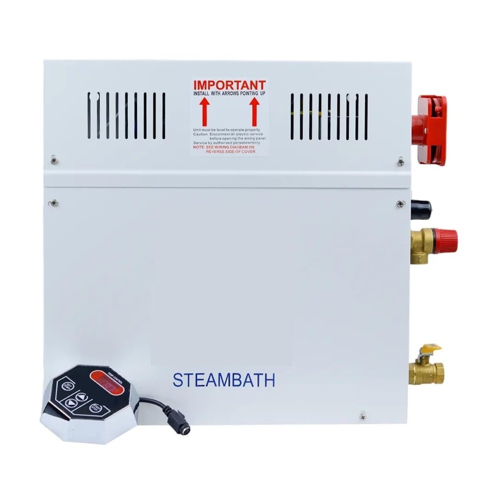 Bathroom Sauna Machine Steam Generator Sauna Bath Steam Machine 3KW/4.5KW Sauna Generator SPA Machine with Digital Controller for Shower in Home Steam Room Shower(4.5KW220)
