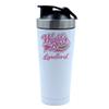 Giftme World's Best Landlord, 500ml Aluminium Shaker Bottle for Supplement Shakes (White) view 1