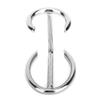 BSTCAR Shaving Brush Stand Shave Brush Holder Stainless Steel Metal Shaver Hanger Razors Storage Shave Brush Holder for Men view 2