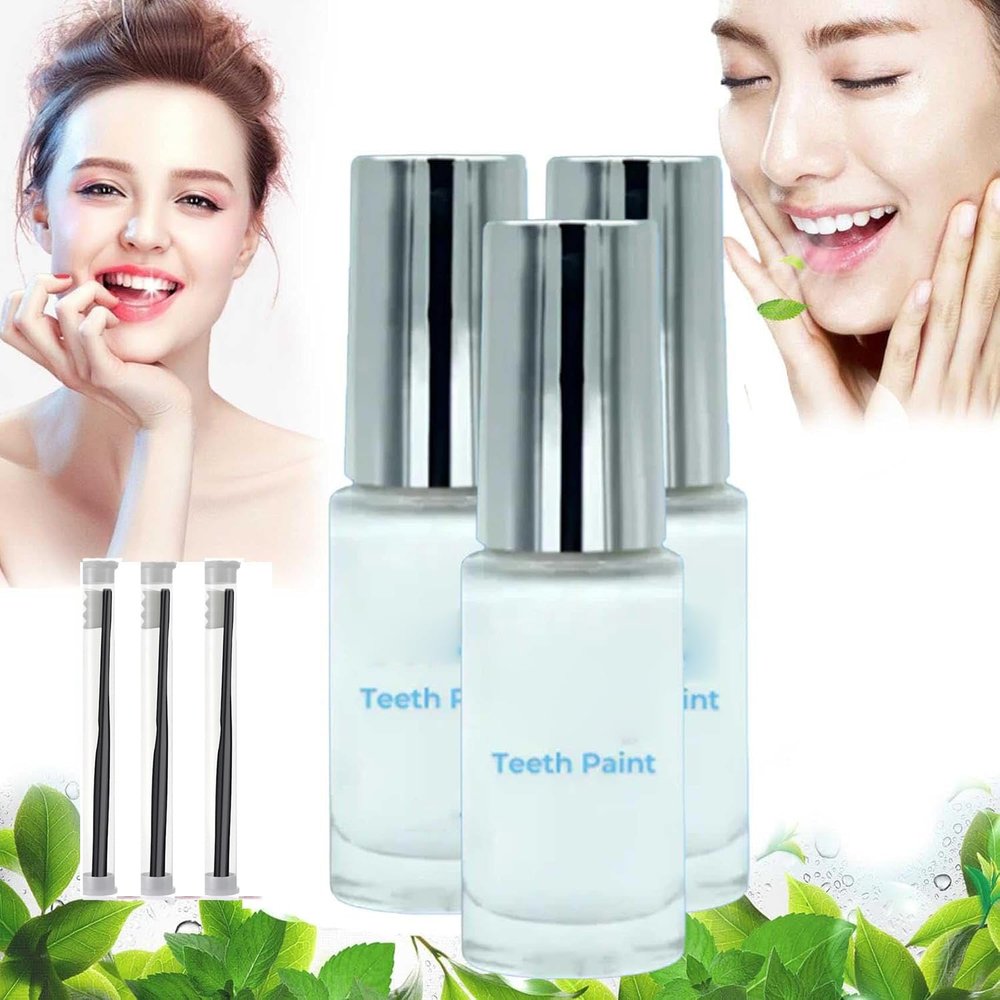 Celsky Paint, Celsky Teeth Paint, 2025 New Tooth Paint, Natural Teeth Whitening Paint, Instant White Tooth Paint, Portable Tooth Polish Uptight White, Removes Teeth Stains Long-Lasting Bright (3)