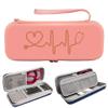 Nsssunnre Stethoscope Storage Box EVA Portable Travel Carrying Case with Mesh Bag, Hard Drive,Pen,Medical Organizer Pink view 2