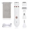 4-in-1 Facial Hair Removal for Women, Electric Painless Shaver, USB Rechargeable, Lip Chin Cheek Trimmer