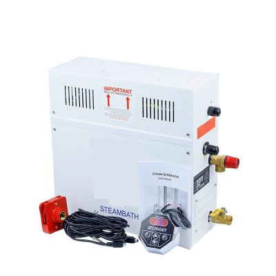 Bathroom Sauna Machine Self-Draining Steam Generator Home Steam Maker Machine Sauna Bath SPA Steam Shower Digital Controller for Shower in Home Steam Room Shower(6KW)