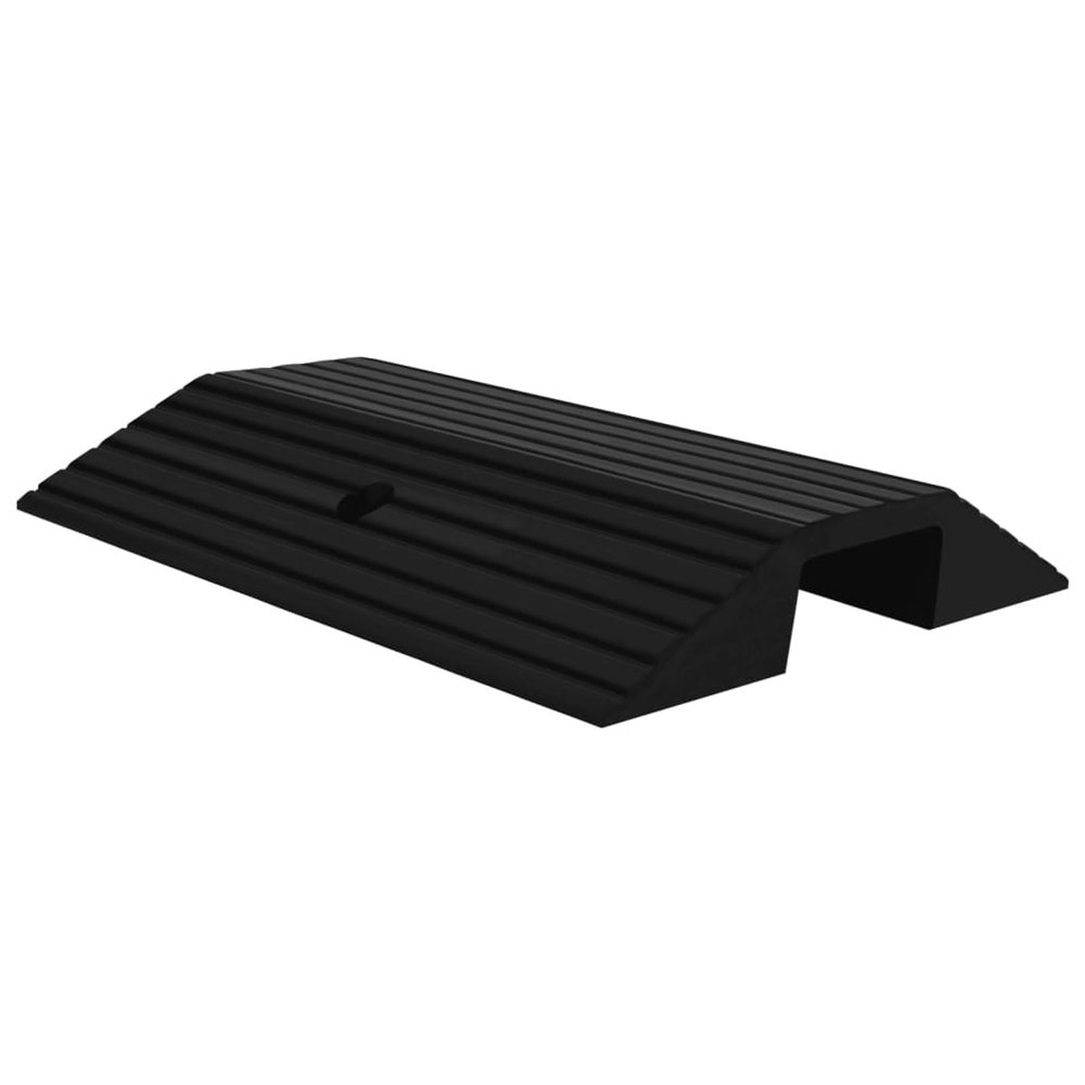 Brokky 150976 Bridge Threshold Ramp 49x40x8 cm Rubber Rubber Threshold Ramp,Self Adhesive Door Floor Transition Strip,Flooring Threshold Ramp Reducer,Door Strip Trim Bar for Carpet Threshold Transitio