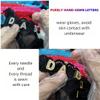2 Pack Personalized Rhinestone Thongs Custom Name, DIY Hand-Sewn Shiny Gold Letters, Luxury Custom Underwear view 3