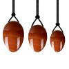 3Pcs/Set Natural Rose Quartz Yoni Egg Set Women Kegel Exercise Jade Egg Ball Kegel Egg with Box-Obsidian no Box view 3