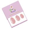 3Pc Rose Quartz Yoni Eggs Set Natural Jade Stone White Crystal Kegel Exerciser Balls Undrilled Women Massager-Obsidian view 2