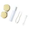 Healeved Portable Lens Case Box Suction Mirror Elegant Design for Contact Lenses Case for Toiletry Containers for Travel Includes Tweezers and Suction Stick Bottle view 1