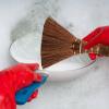Palm Silk Hand Broom Palm Silk Fibers Wear-Resistant Portable view 2