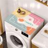 BAMFY Washer and Dryer Covers for The Top Portable Washing Machine Cover for Front Load Furniture Cover Printing Decorate Non-Slip Fridge Protector Mat(50 * 50cm,D)
