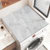 BAMFY Washing Machine Cover, Washer and Dryer Covers for The Top Creativity Marble Printing Front Load Protect Furniture Non-Slip Portable Top Cover for Laundry(30 * 40cm,A)